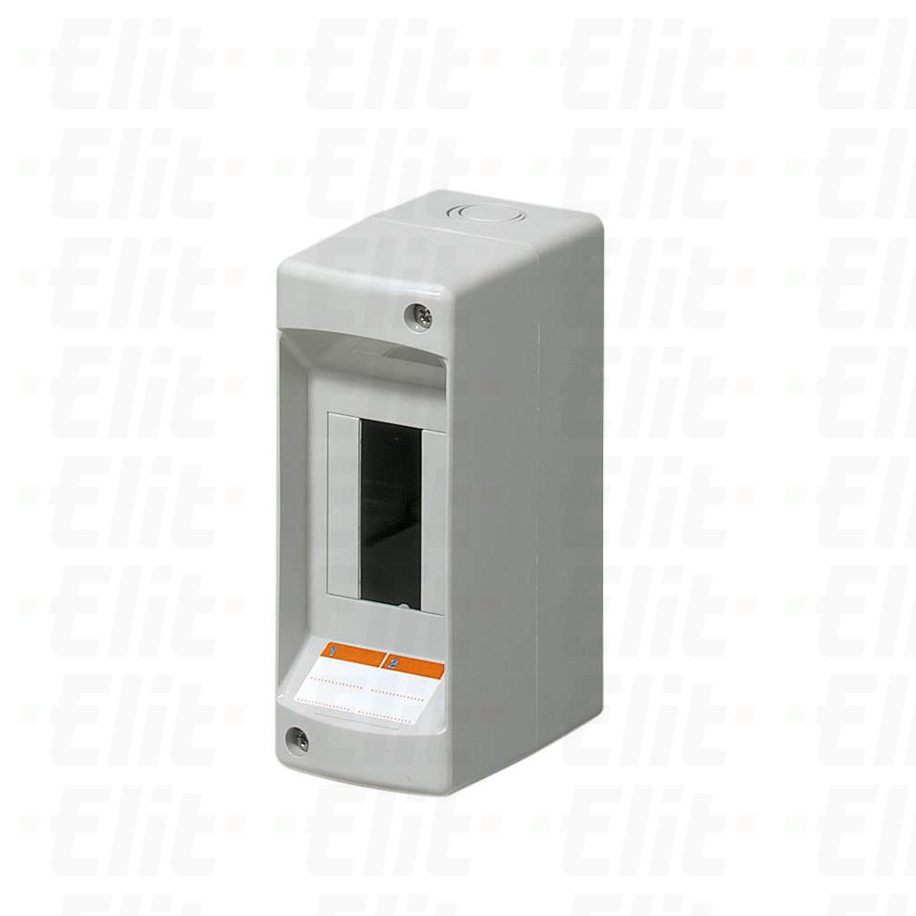 Rozdzielnica modułowa 1x2 natynkowa bez drzwi IP40 szara