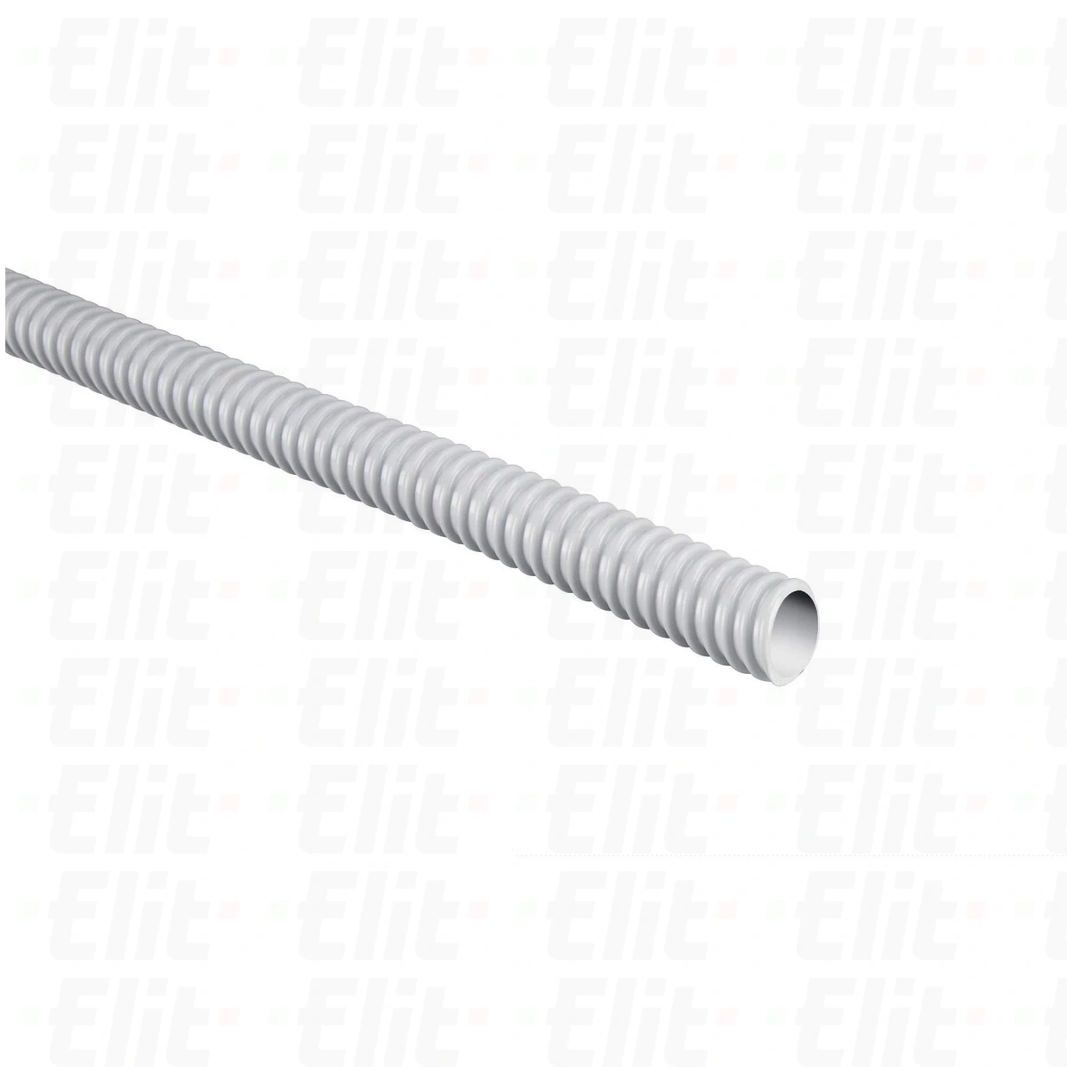 Rura spiralna wysokoelastyczna szara 320N samogasnąca PVC +5°C +60°C PV UV fi 14 /30m/