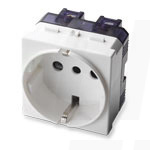 DOMOTER ITALIAN-GERMAN STANDARD P30 SCHUKO 16A 250V 2P+E