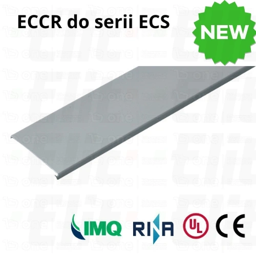 Pokrywa do koryta grzebieniowego serii ECS szer.120mm szara RAL 7030 /2m/ ECCR120G
