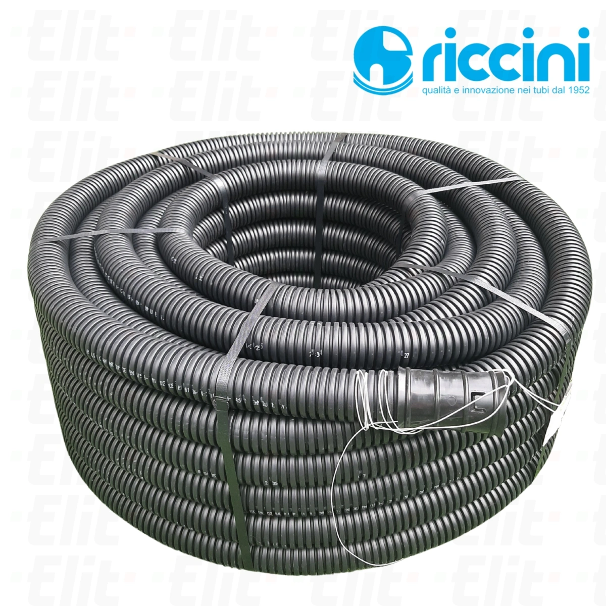 Rura osłonowa czarna 450N HDPE fi 40/31 dwuwarstwowa karbowana UV (25 mb)